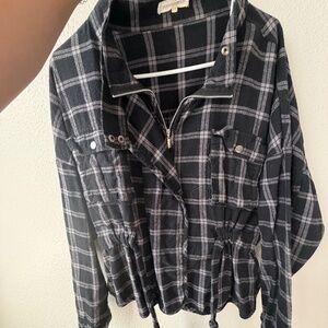 Gilded intent flannel jacket